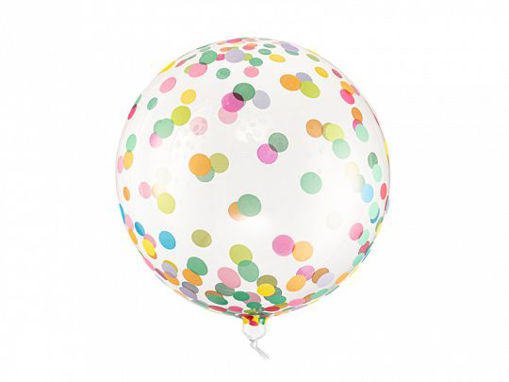 Picture of ORBZ BALLOON CONFETTI RAINBOW 16 INCH